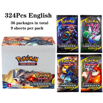 324pcs Pokemon TCG: Sword & Shield-Fusion Strike Booster Display Box (36 Packs) Board Game Card DESTINED RIVALS Stellar Crown - Smarsty