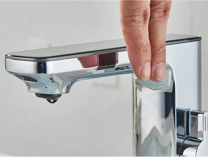White Smart Sensor Basin Faucet with Digital Display - Smarsty