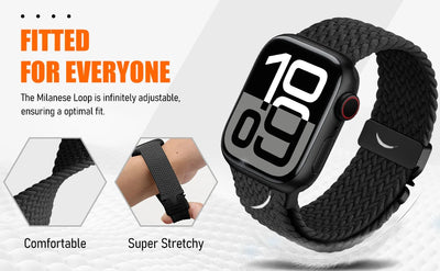 Parachute Straps for Apple watch 10 Band 46mm 42mm 45mm Ultra 49mm 44mm 41mm Braided bracelet correa iWatch Series 9 8 SE 5 6 7 - Smarsty
