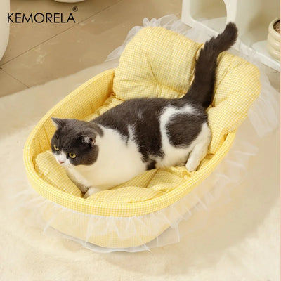 KEMORELA Washable Cat Sofa Bed with Removable Cover - Smarsty