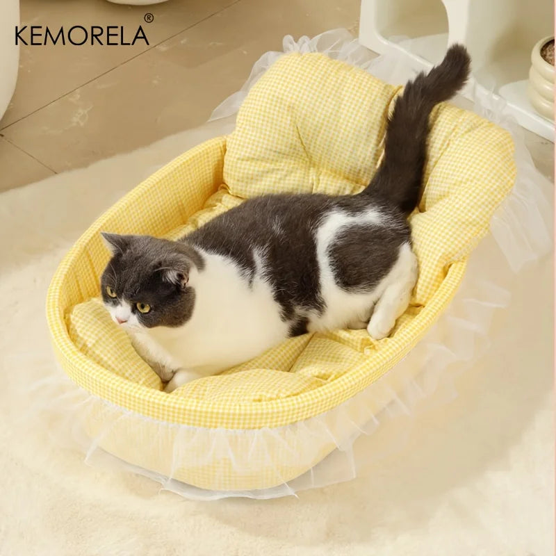 KEMORELA Washable Cat Sofa Bed with Removable Cover - Smarsty