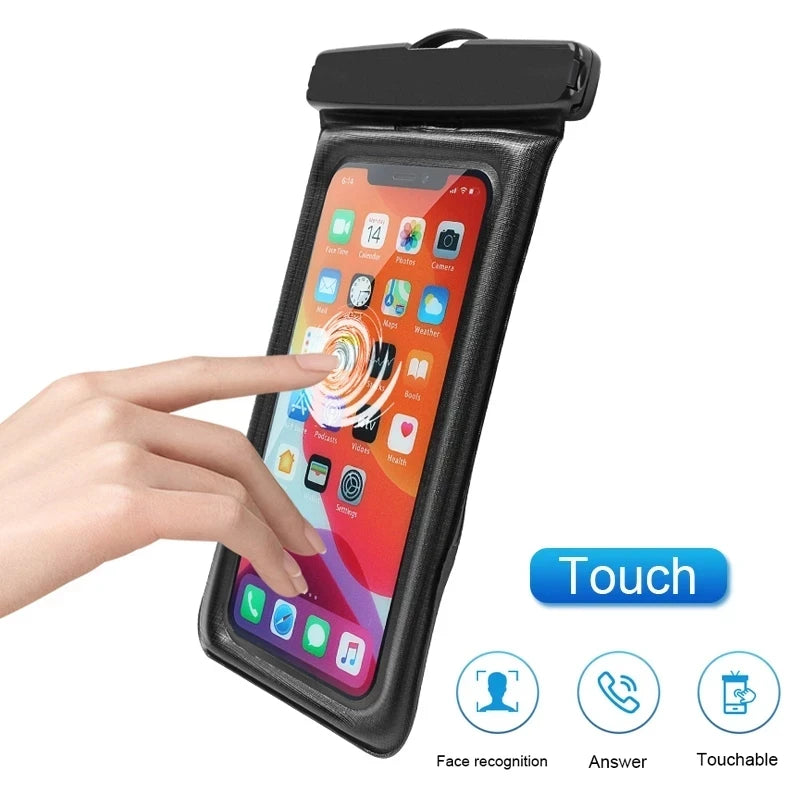 Smarsty IP68 Universal Waterproof Phone Case With Clear Touch -