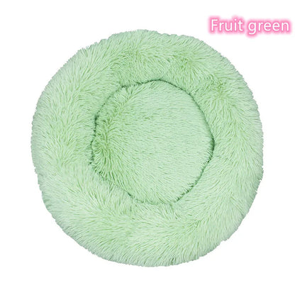 Super Soft Cat Bed Plush Donut Design for Comfort - Smarsty