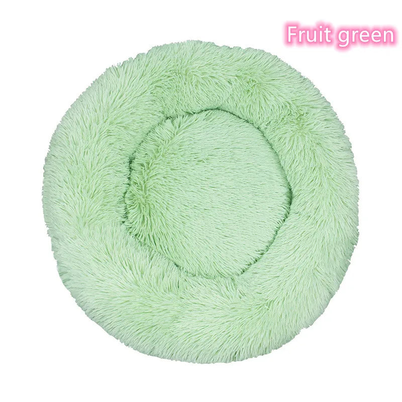 Super Soft Cat Bed Plush Donut Design for Comfort - Smarsty