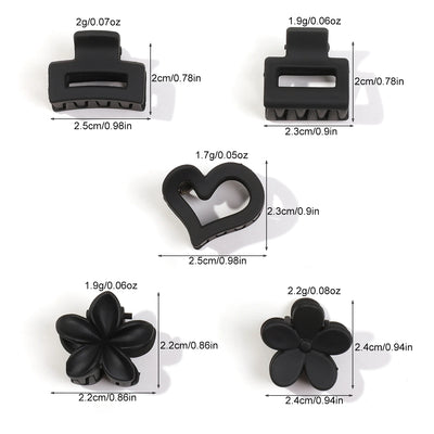 Mini Flower Hair Clips Pack Creaseless Claw Clips For Bangs - Smarsty