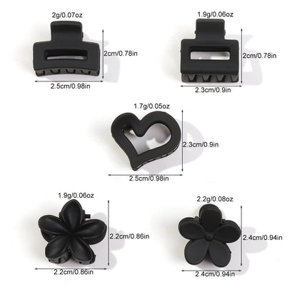 Mini Flower Hair Clips Pack Creaseless Claw Clips For Bangs - Smarsty
