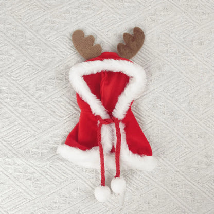 2025 NEW For 17cm Labubu Doll Christmas Clothes Christmas Red Deer Theme Set Labubu Accessories unique Christmas Gift