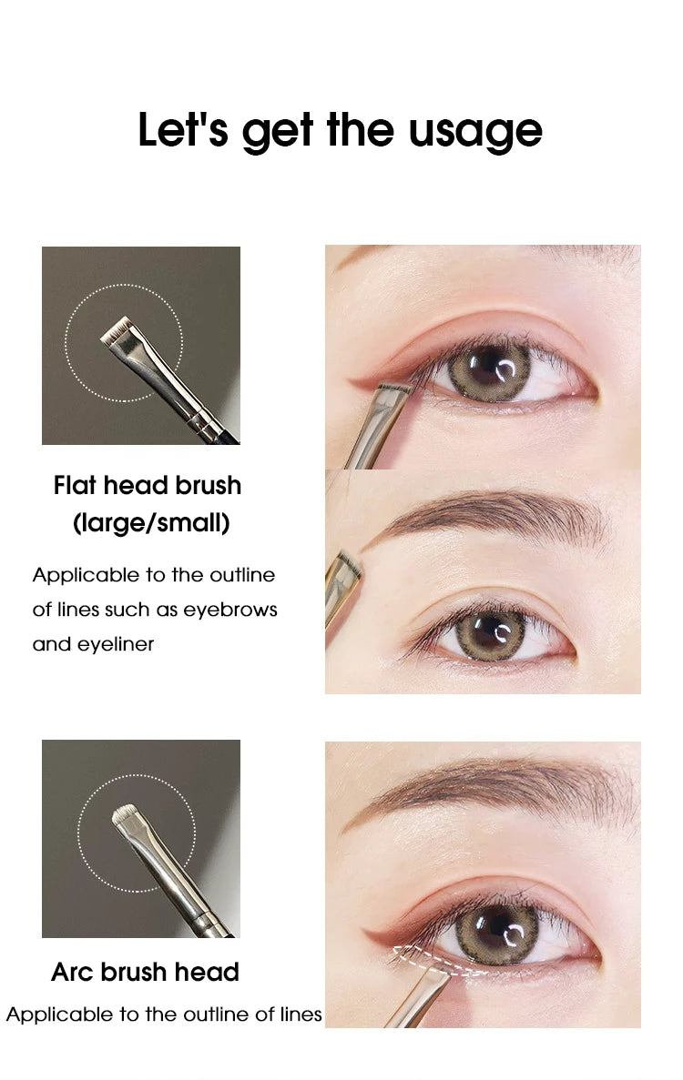 Eyeliner and Eyebrow Brush for Precise Makeup Application - Smarsty