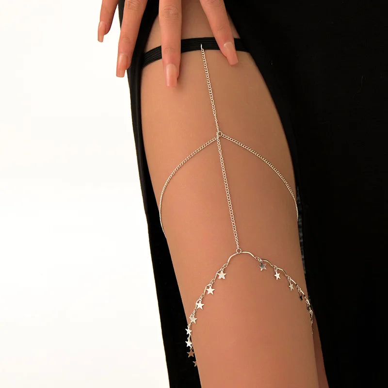 Bohemian Double Layer Metal Leg Chain for Women - Smarsty
