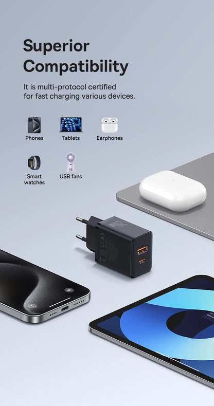 Compact 20W USB C PD Fast Charger For iPhone Android - Smarsty