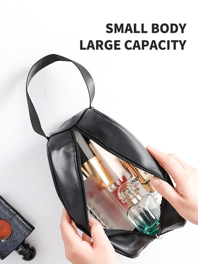 Semi Transparent PVC Makeup And Toiletries Bag With Capacity - Smarsty