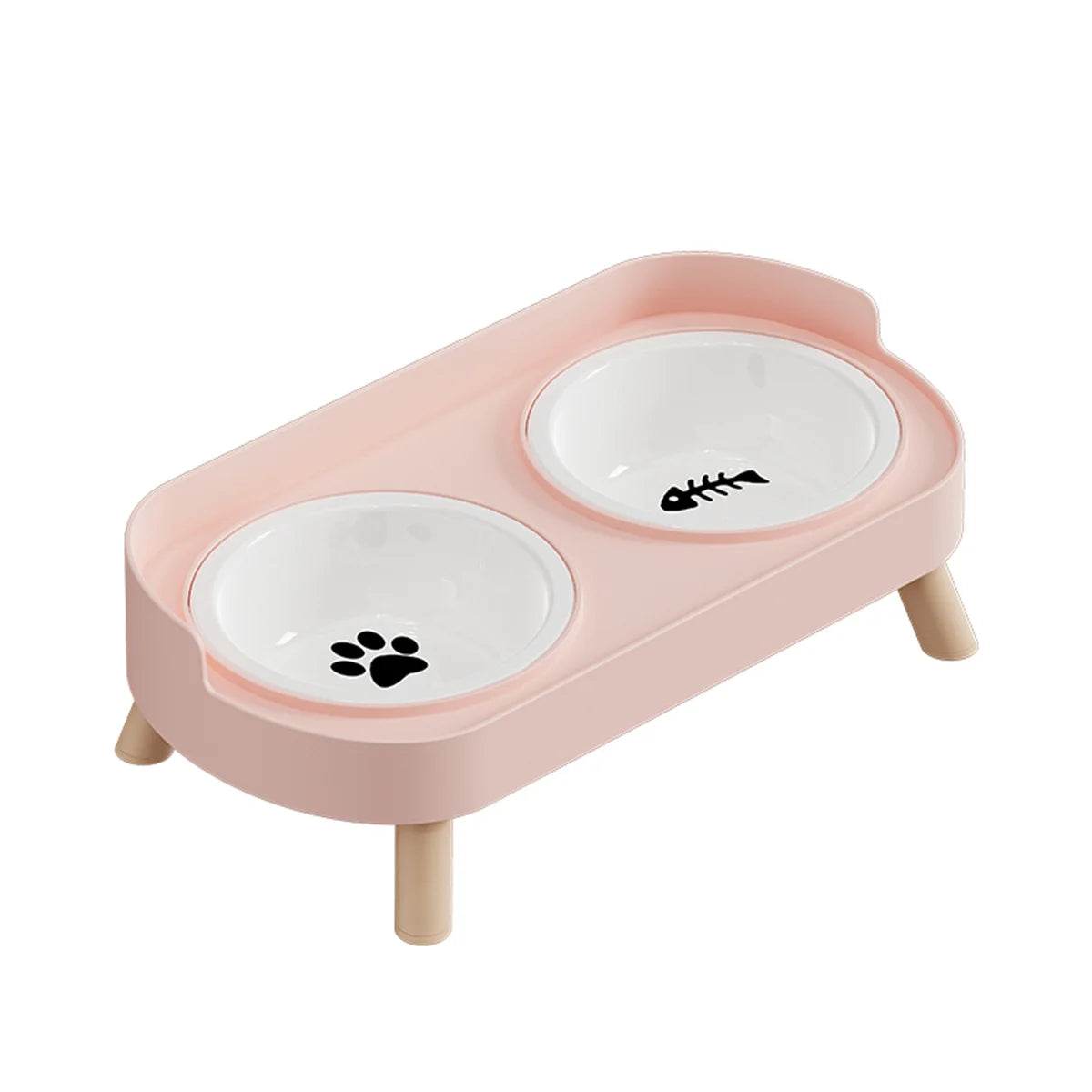 Colorful Double Bowl for Dogs and Cats with Large Capacity - Smarsty