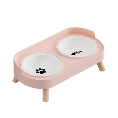Colorful Double Bowl for Dogs and Cats with Large Capacity - Smarsty