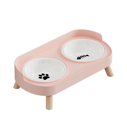 Colorful Double Bowl for Dogs and Cats with Large Capacity - Smarsty
