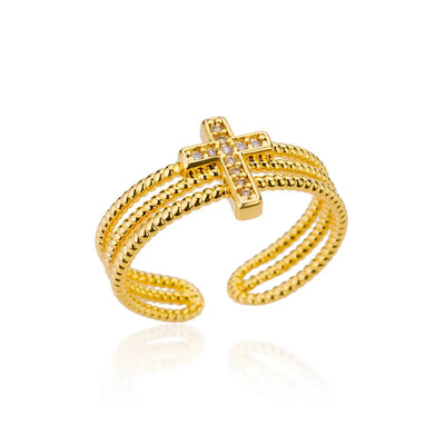 Luxury Gold 316L Stainless Steel Rings for Women - Smarsty