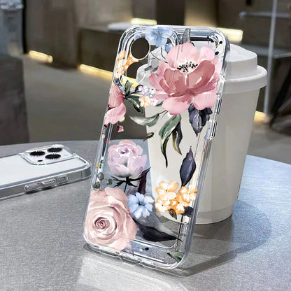 Flower Clear Shockproof iPhone Case - Smarsty