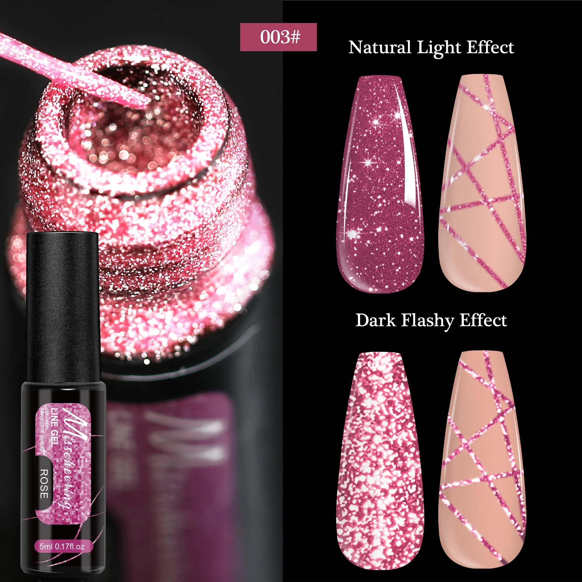 Gold Silver Metallic Nail Gel Polish for Stunning Mirror Finish - Smarsty