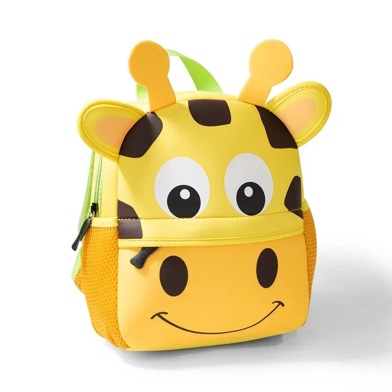 Cartoon Animal Kids Backpack With Durable Nylon Construction - Smarsty