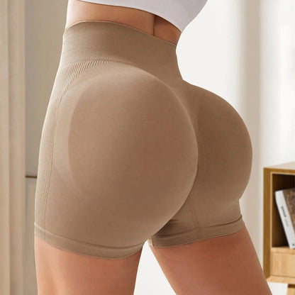 Women's High Waist Peach Lift Hip Sports Shorts Tight Yoga Shorts Shorts for Women Women's Shorts Summer Womens Shorts Elegant - Smarsty