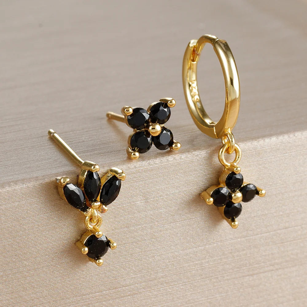 3PCS Stainless Steel Dangle Earrings Set for Women - Smarsty