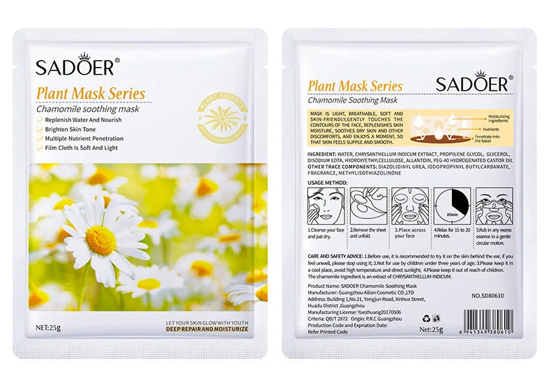 Natural Plant Face Masks for Deep Hydration and Firming - Smarsty