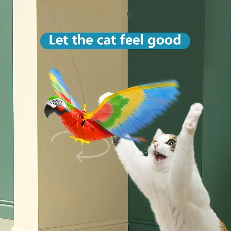 Interactive Electric Flying Bird Cat Toy for Engaging Play - Smarsty