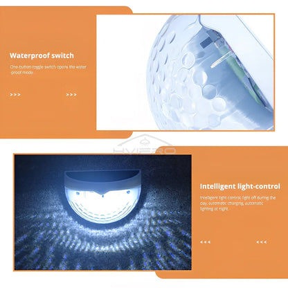 LED Solar Waterproof Fence Lamp for Garden Pathway - Smarsty