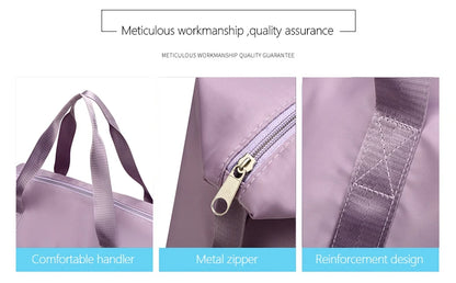 Waterproof Nylon Travel Duffle Bag for Women Large Capacity - Smarsty