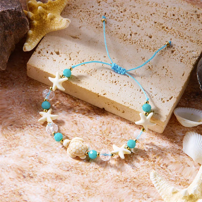 Bohemian Starfish Conch Shell Beads Bracelet for Women - Smarsty