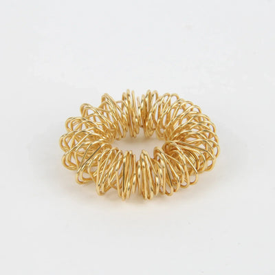 10pcs Gold Finger Massage Acupuncture Rings for Health - Smarsty