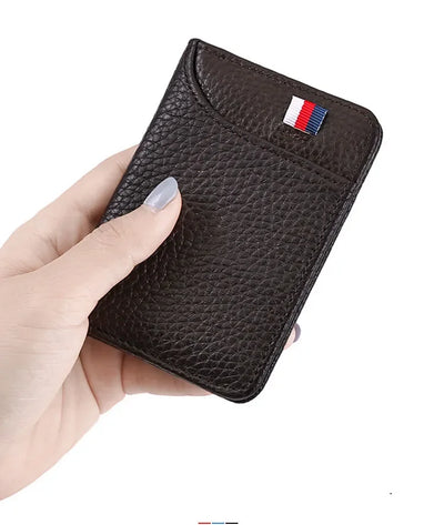 Men's Wallet Short Wallet Card Holder Fashion Thin Multi Card Business Soft Leather Wallet for Men Bolsa Feminina Coin Purse - Smarsty