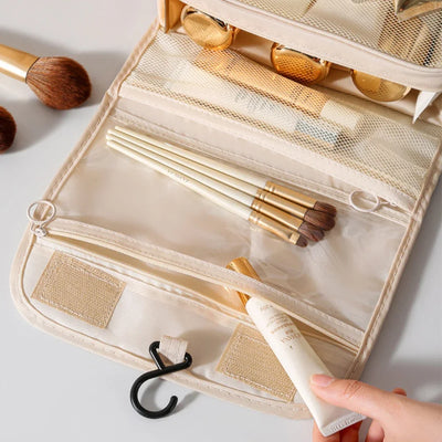 Travel Makeup Bag Waterproof Toiletries Organizer High Quality Women Neceser Bathroom Hook Wash Pouch Hook Makeup Storage Bag - Smarsty