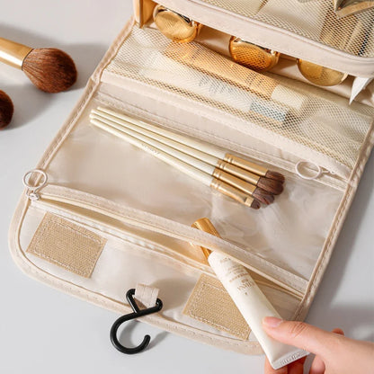 Travel Makeup Bag Waterproof Toiletries Organizer High Quality Women Neceser Bathroom Hook Wash Pouch Hook Makeup Storage Bag - Smarsty