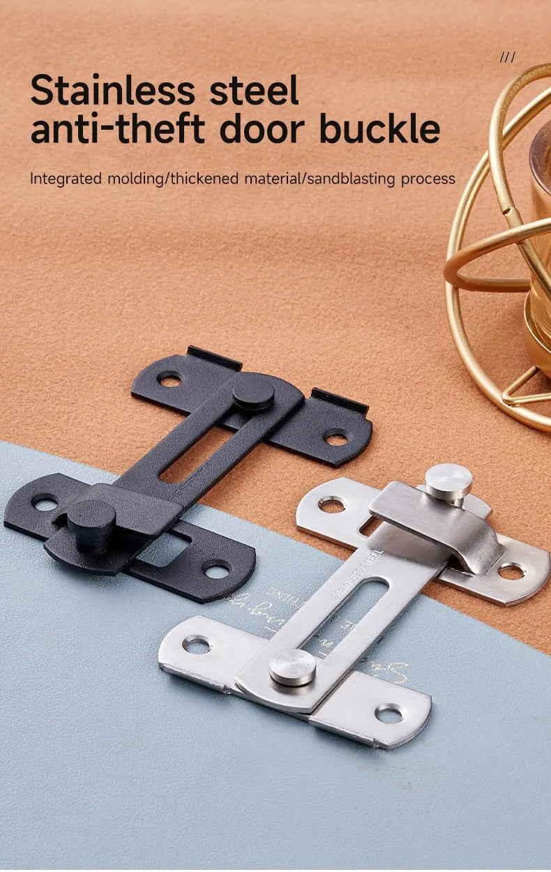 Sliding Barn Door Latch Sliding Right Angle Door Latch Door Bolt Wine Cooler Closet Window Door Latch Plug Baby Safety Latch - Smarsty