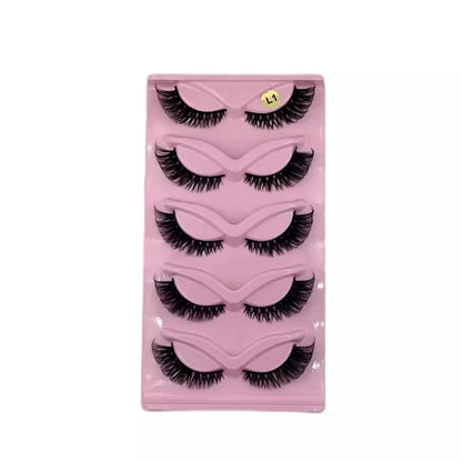 High Quality Cat False Eyelashes with Transparent Stems - Smarsty
