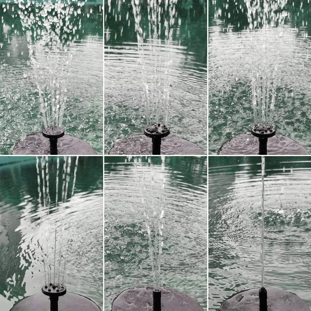 Solar Powered Floating Fountain Pump for Bird Baths and Garden Pools - Smarsty