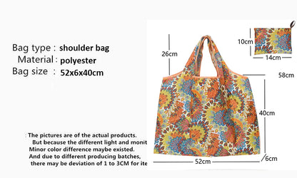 Versatile Folding Canvas Shopping Bag With Large Capacity - Smarsty
