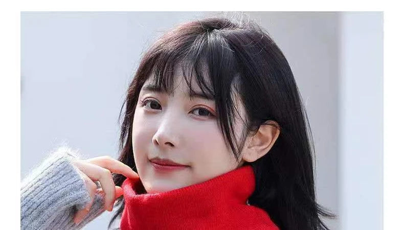 Knitted Neck Warmer Sports Scarf Fashion Soft Women Men Face Cover Winter Skating Running Hiking Scarves Thick Cold-proof Collar - Smarsty