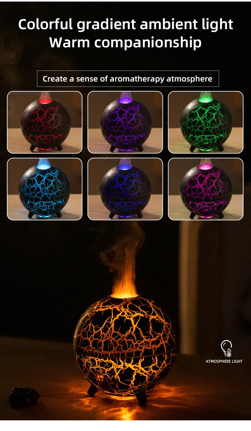 Colorful Atmosphere Lamp USB Humidifier with Essential Oil Diffuser - Smarsty