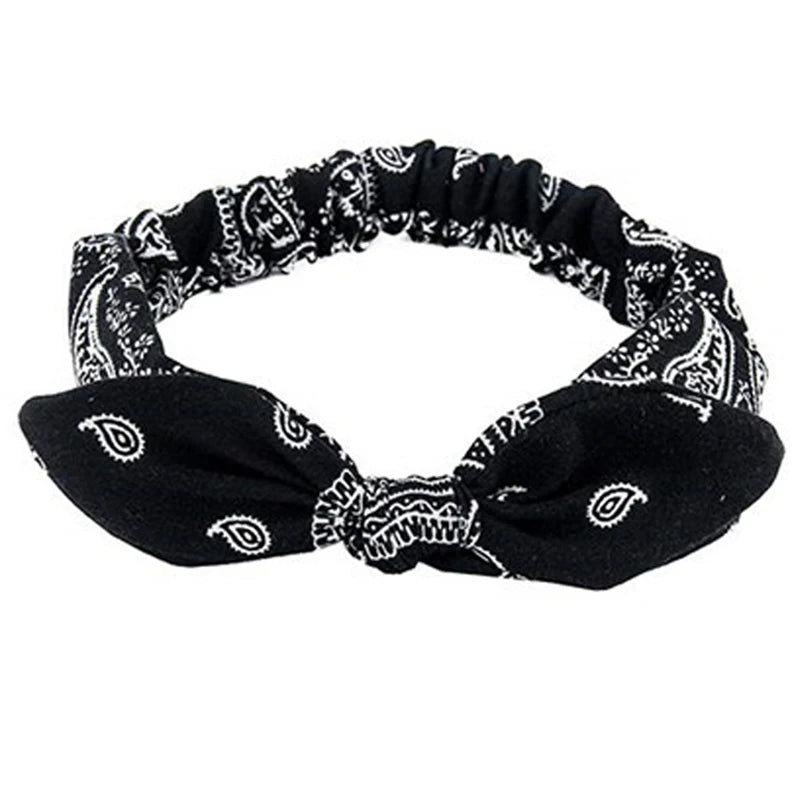 Boho Soft Elastic Headband For Women Vintage Cross Knot - Smarsty