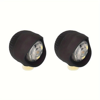2pcs Shoe Lights PVC LED Headlight Shoe Charms Accessories for Night Rides, Walk & Dog Walks Outdoor Activities,3 Lighting Modes - Smarsty