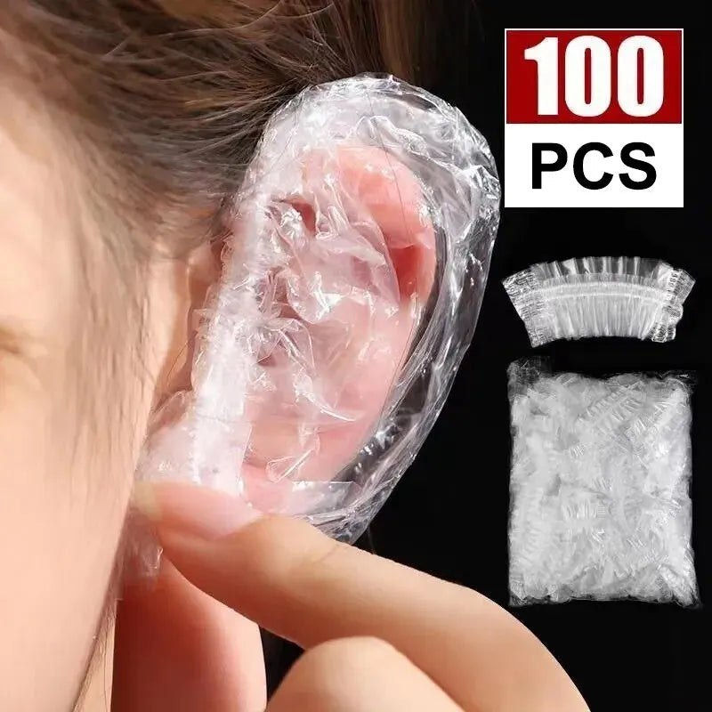 100PCS Waterproof Hair Dye Earmuffs for Ear Protection - Smarsty