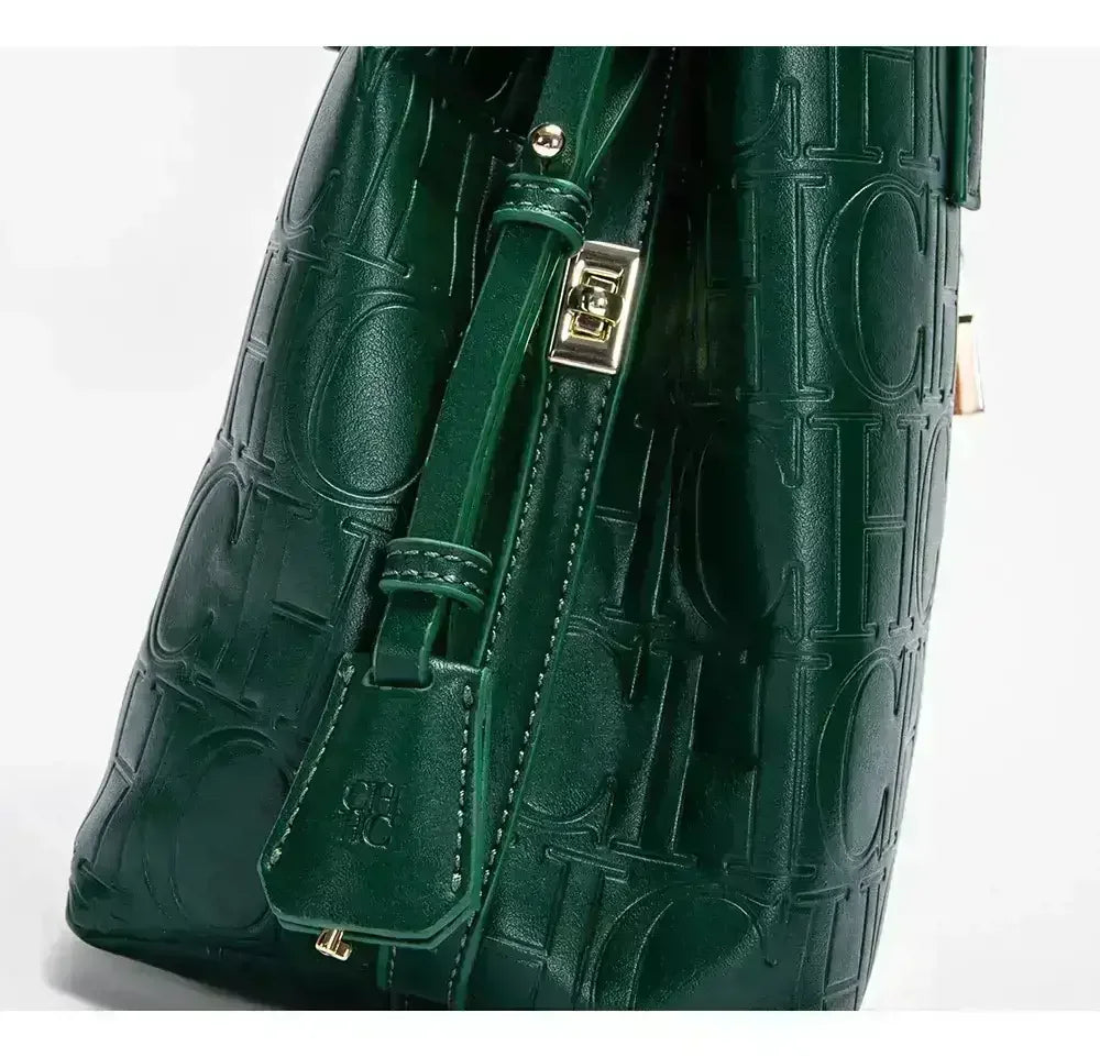 Large Capacity Handbag With Lock Design Luxury Crossbody - Smarsty