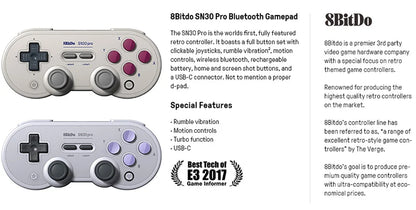 8Bitdo SN30 Pro Bluetooth Gamepad for Nintendo Switch - Smarsty