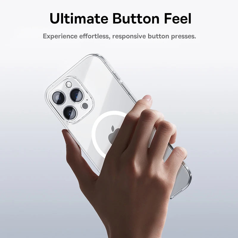 MagSafe Clear Case For iPhone 11-16 Slim Transparent - Smarsty