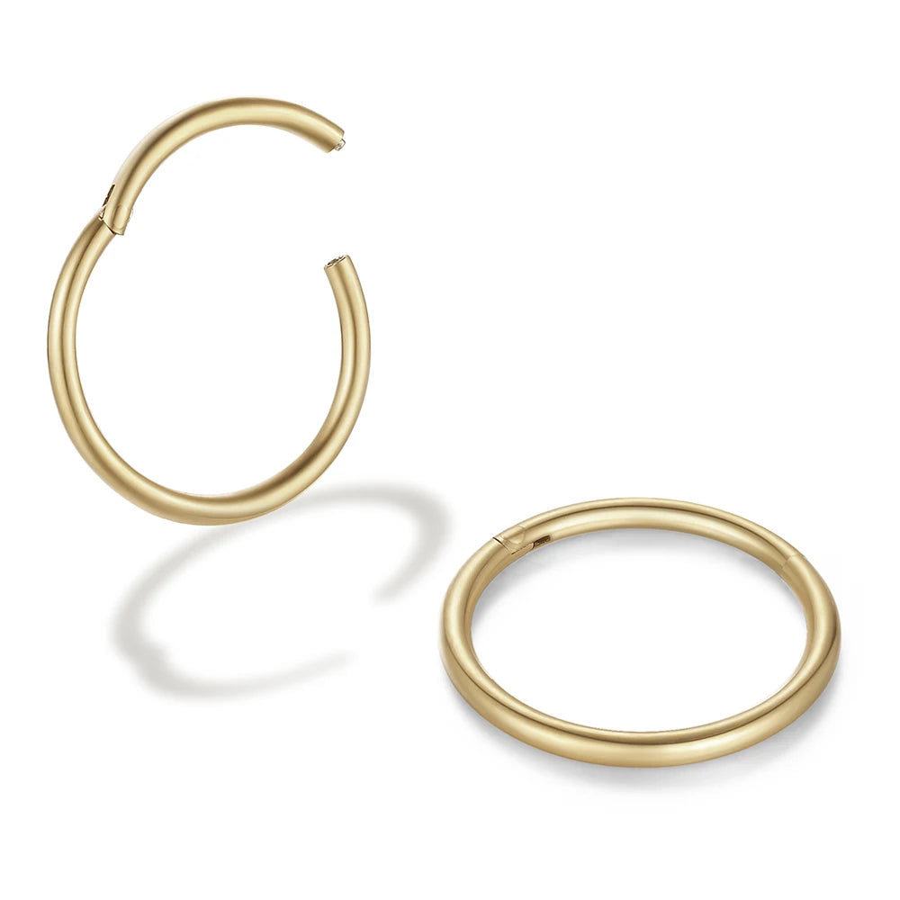 316L Stainless Steel Nose Ring Hoop Hypoallergenic 18G - Smarsty
