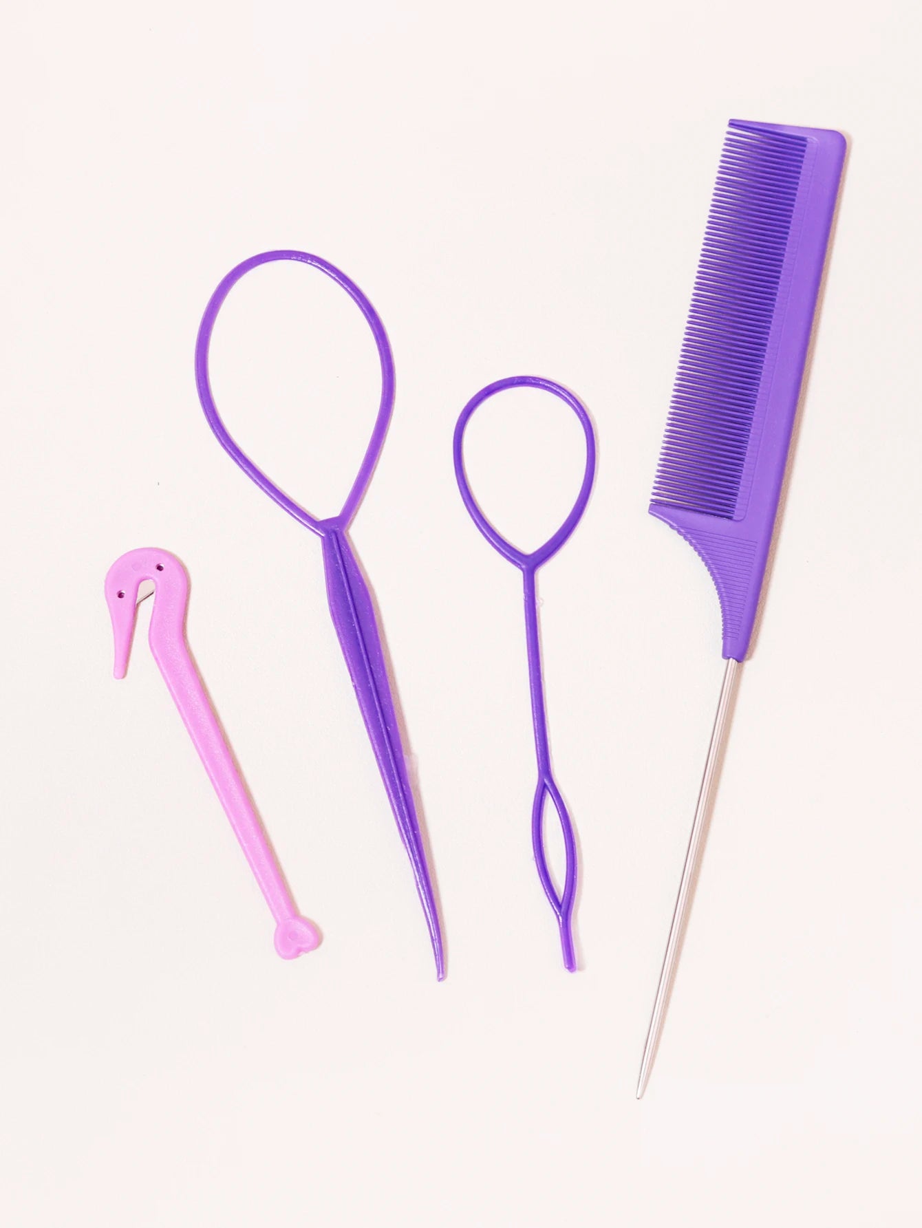 4-Piece Hair Styling Accessories Set with Braid Tool - Smarsty