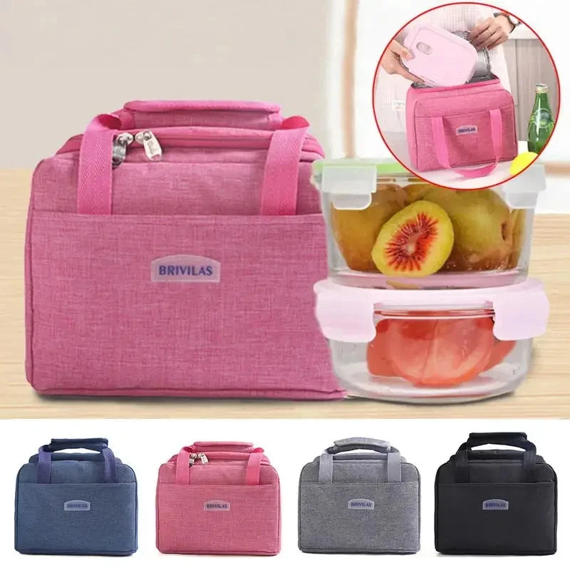 Insulated Portable Lunch Bag For Women Office Tote Compact - Smarsty
