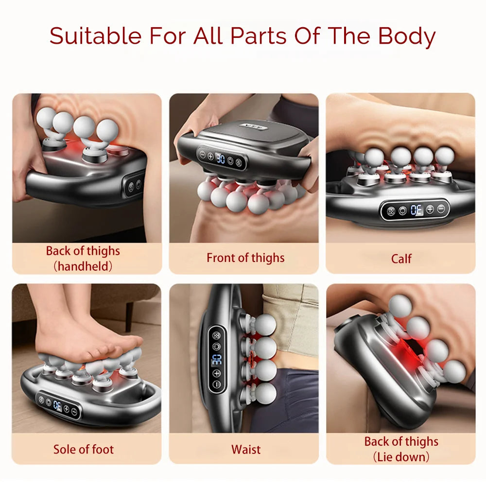 16-Head Fascia Gun High-Frequency Vibration Body Massage Gun Back and Waist Massager Neck Shoulder Massager Muscle masajeador - Smarsty
