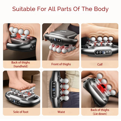 16-Head Fascia Gun High-Frequency Vibration Body Massage Gun Back and Waist Massager Neck Shoulder Massager Muscle masajeador - Smarsty